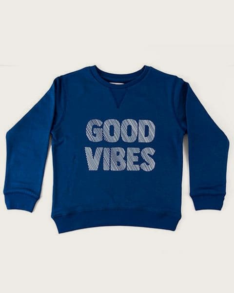 Chlapčenská mikina s kapucňou, Minoti, KB FLEECE CREW 9, modrá