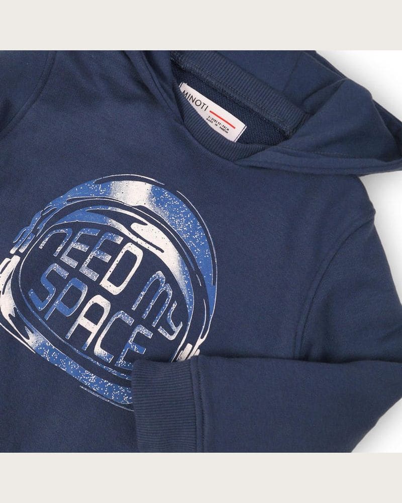 Chlapčenská mikina, Minoti, TB FLEECE HOODY 1, tmavomodrá – fotka 3
