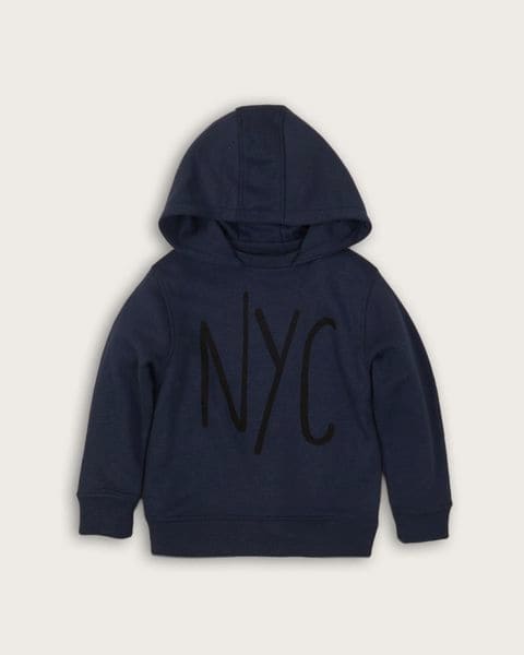 Chlapčenská mikina, Minoti, KB FLEECE HOODY 7, tmavomodrá