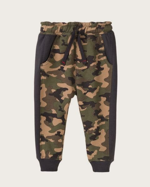 Tepláky chlapčenské maskáčové, Minoti, King 4, khaki