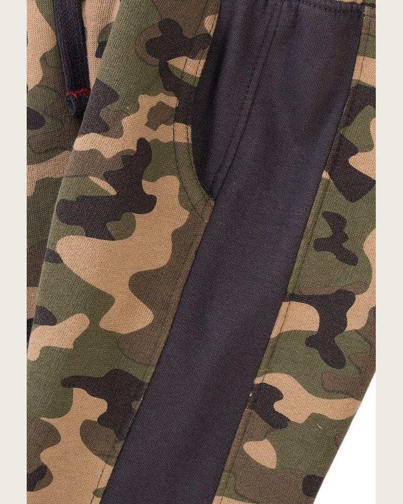 Tepláky chlapčenské maskáčové, Minoti, King 4, khaki – fotka 3