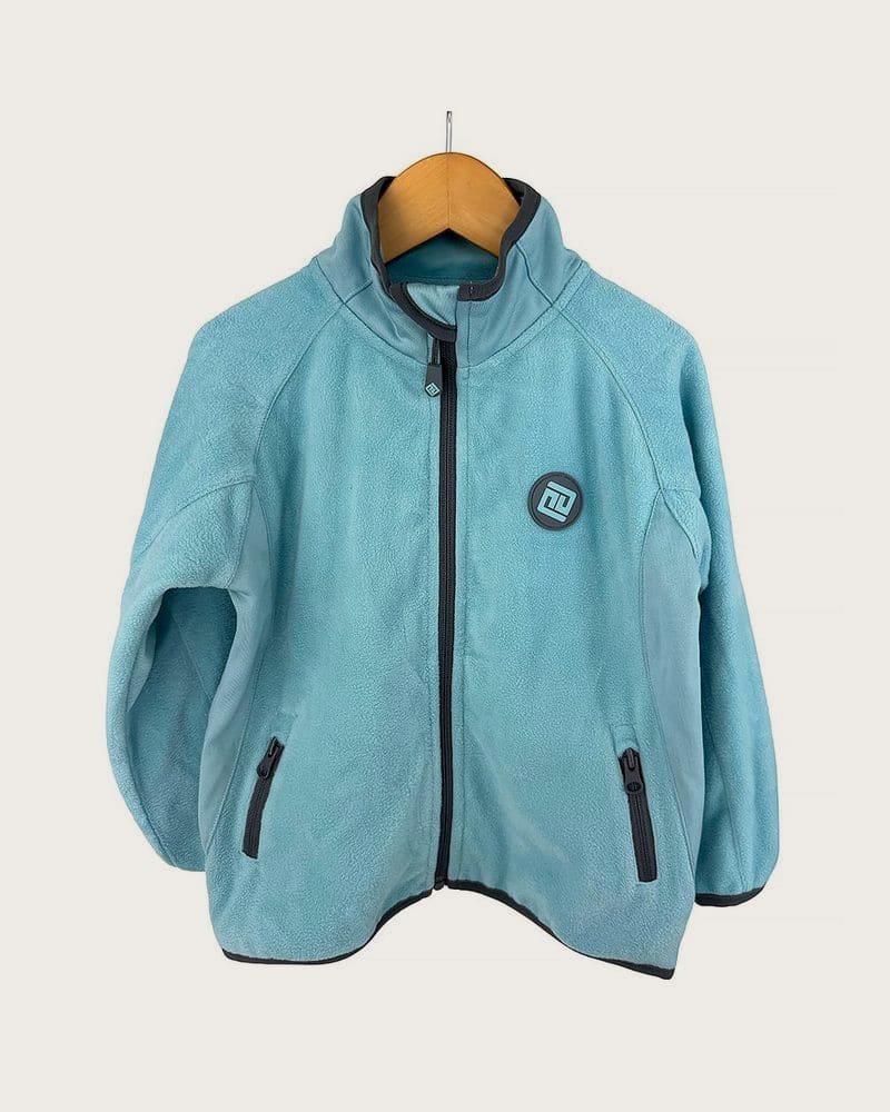 Detská športová outdoorová mikina na zips Pidilidi PD1170-15 Turquoise – fotka 2