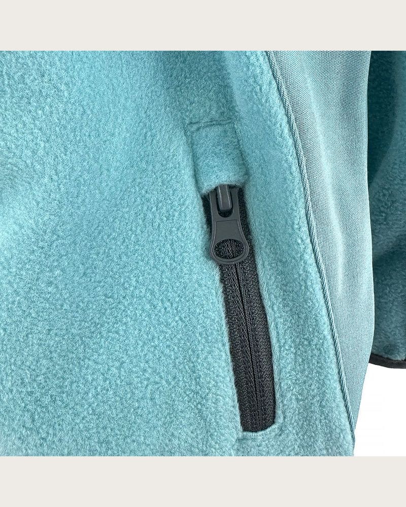 Outdoorová fleecová mikina na zips Pidilidi PD1171-15 Turquoise - S – fotka 5