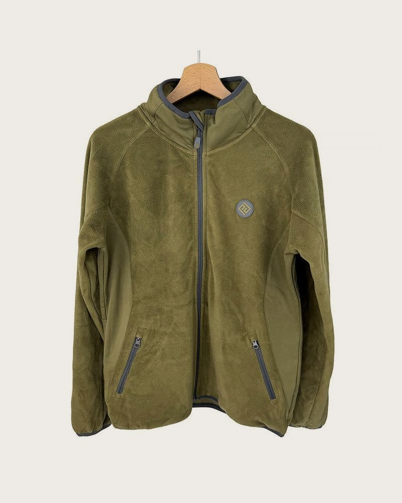 Outdoorová fleecová mikina na zips Pidilidi PD1171-14 Khaki - S – fotka 2
