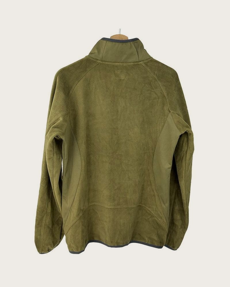 Outdoorová fleecová mikina na zips Pidilidi PD1171-14 Khaki - S – fotka 3