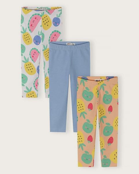 Dievčenské capri legíny 3pack Minoti 30LEGGING102