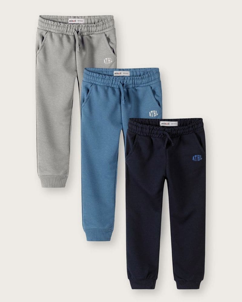 Chlapčenské tepláky s elastickým pásom a sťahovacou šnúrkou 3pack Minoti 29FLEECE204