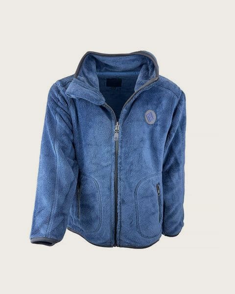 Unisex chlpatá mikina so stojačikom Pidilidi PD1206-04 modrá - S