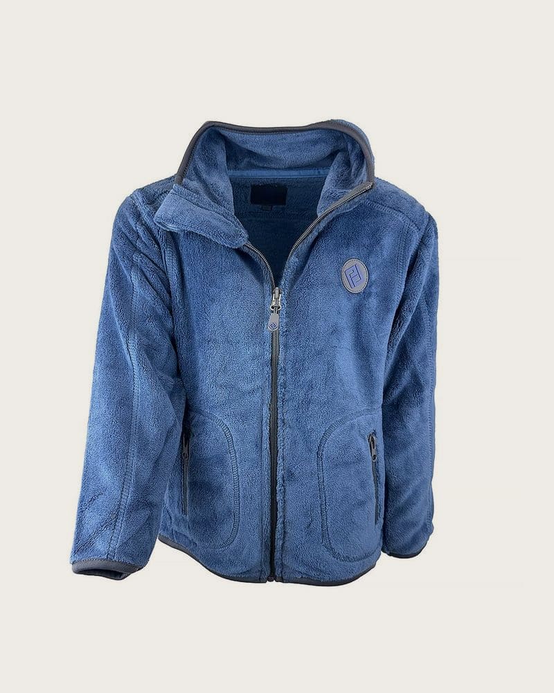 Unisex chlpatá mikina so stojačikom Pidilidi PD1206-04 modrá - S