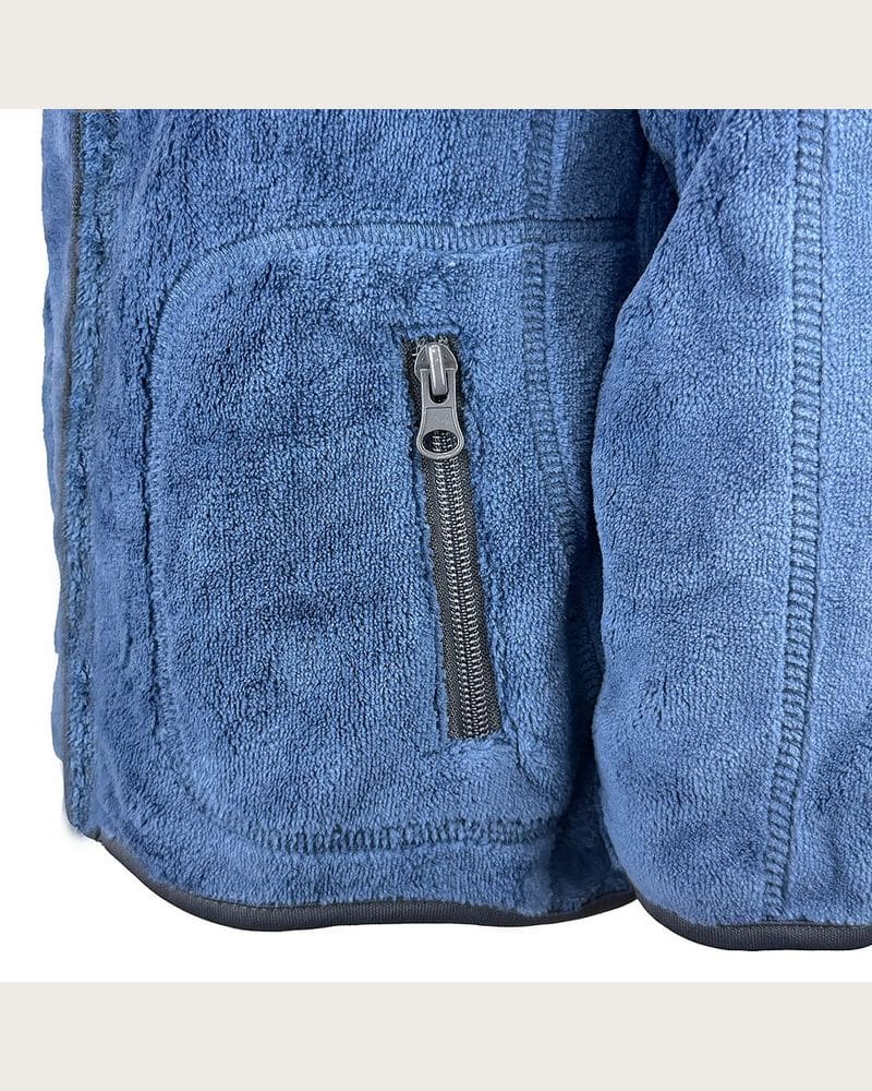 Unisex chlpatá mikina so stojačikom Pidilidi PD1206-04 modrá - S – fotka 2