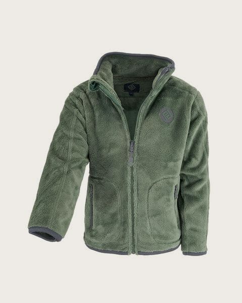Unisex chlpatá mikina so stojáčikom Pidilidi PD1206-19 zelená - S