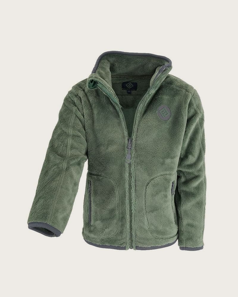Unisex chlpatá mikina so stojáčikom Pidilidi PD1206-19 zelená - S