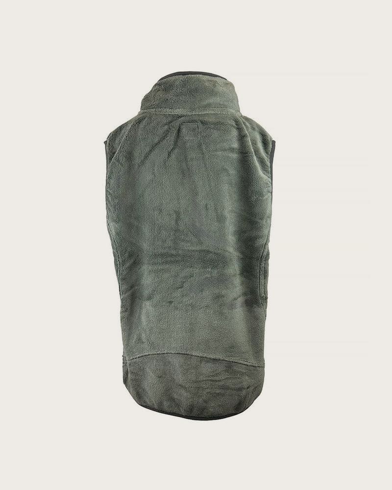 Unisex chlpatá vesta so stojačikom Pidilidi PD1207-19 zelená - S – fotka 3