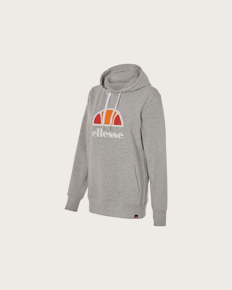 ELLESSE Pánska mikina s kapucňou a logom na hrudi. (sivá)