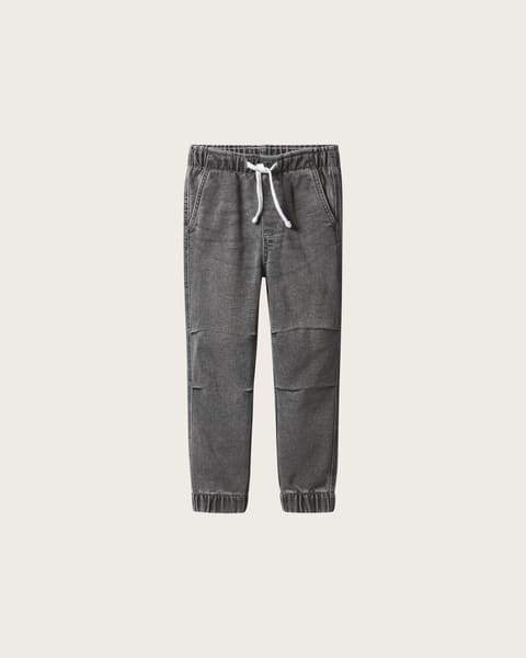 LUPILU® Batoľacie denimové joggery s bavlnou (sivá, 98/104)