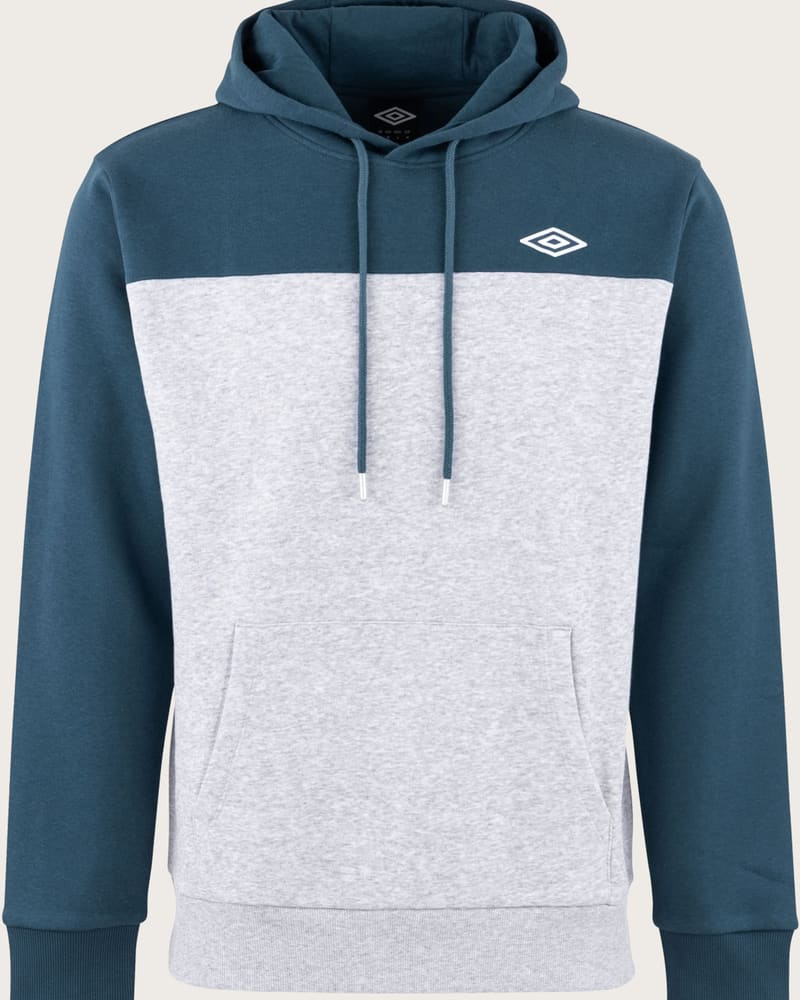 UMBRO Pánska mikina s kapucňou (sivá/tmavomodrá, M)