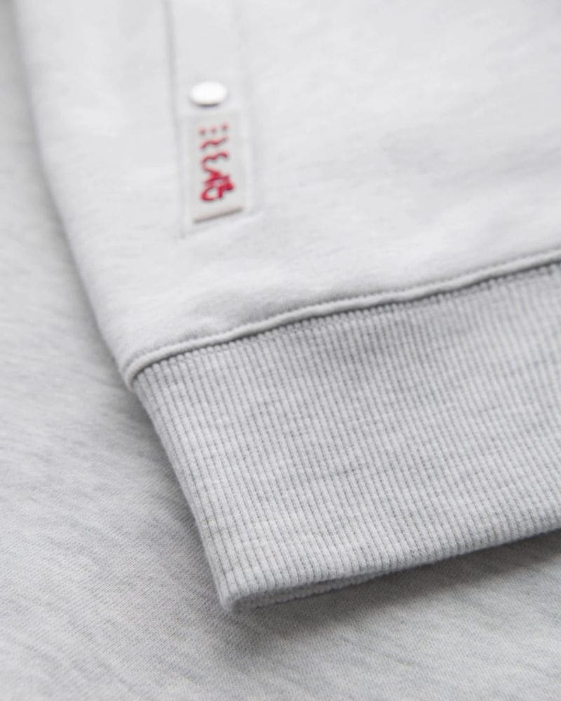 Zaujímavá šedá bomber mikina – fotka 8
