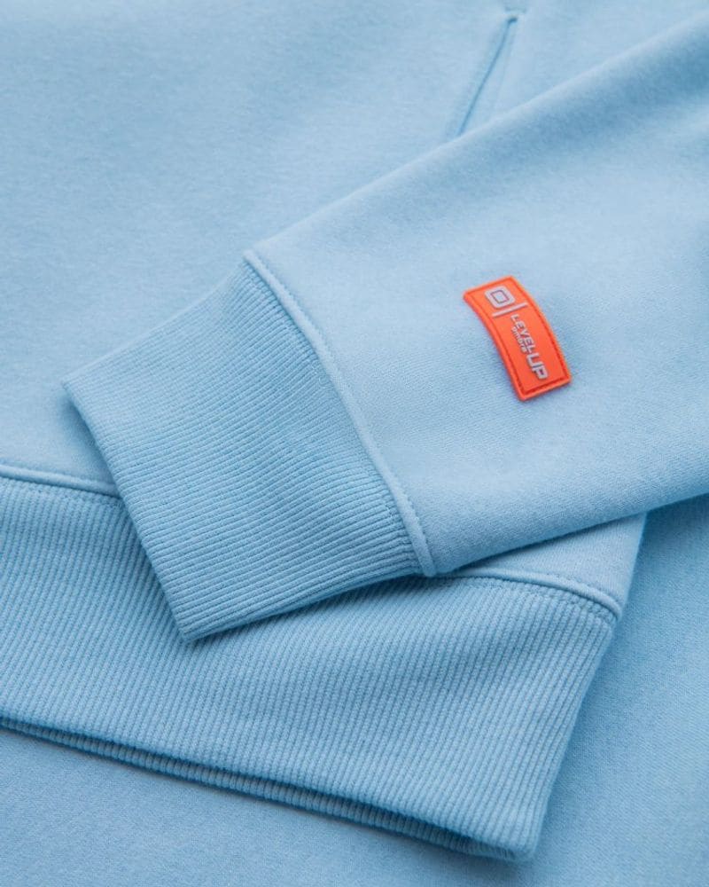 Pastelová modrá unisex mikina – fotka 8