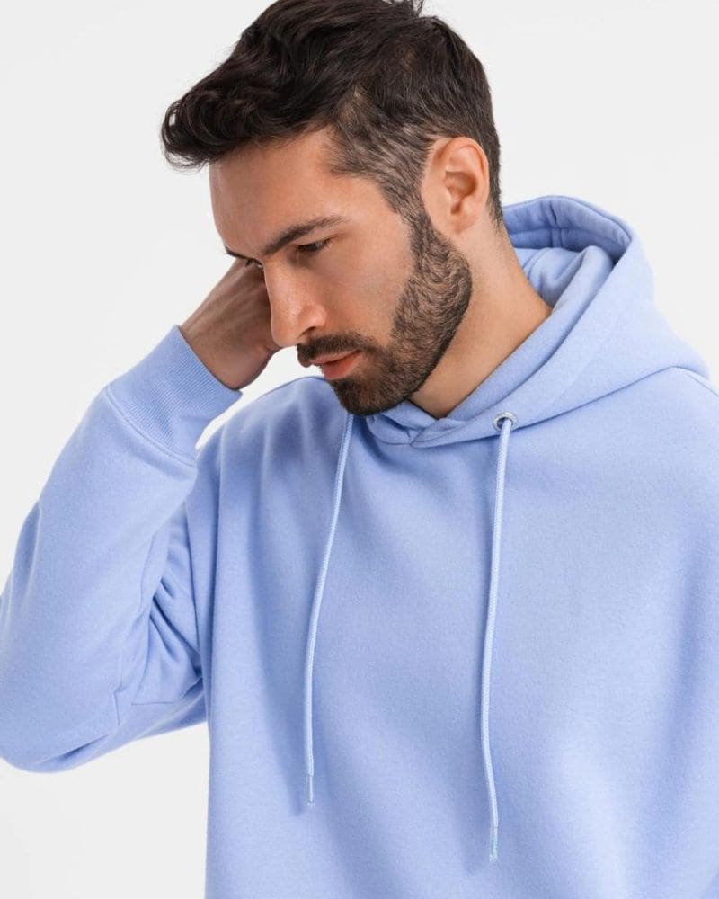 Pastelová levanduľová unisex mikina – fotka 3