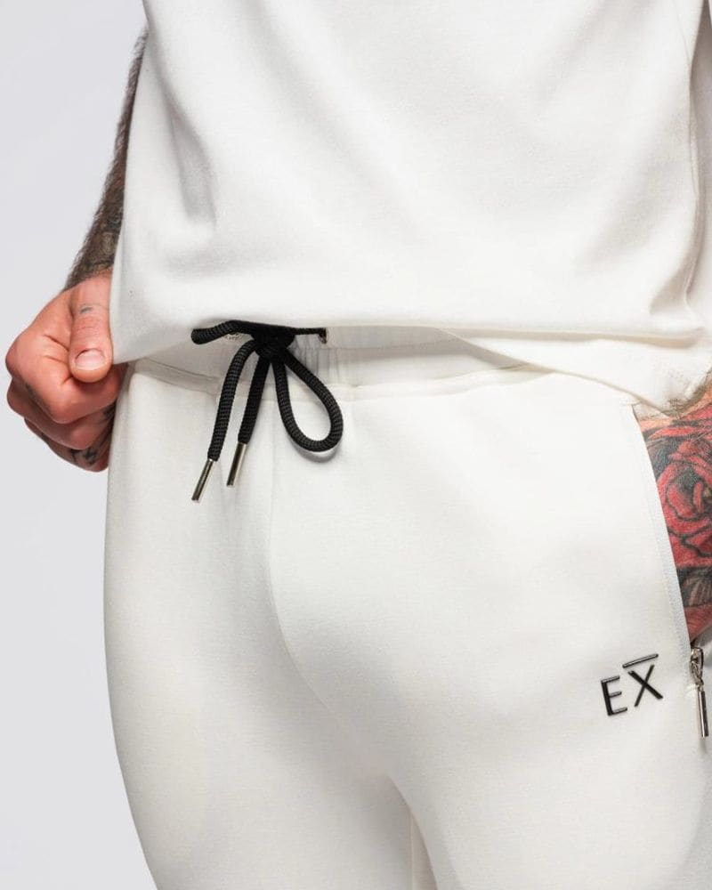 Trendy tepláky pre mužov biele – fotka 4