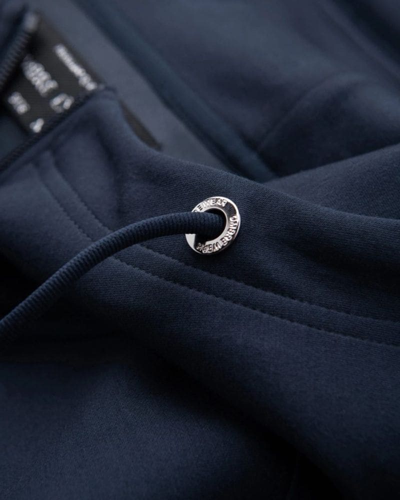 Pánska tmavomodrá mikina na zips – fotka 5