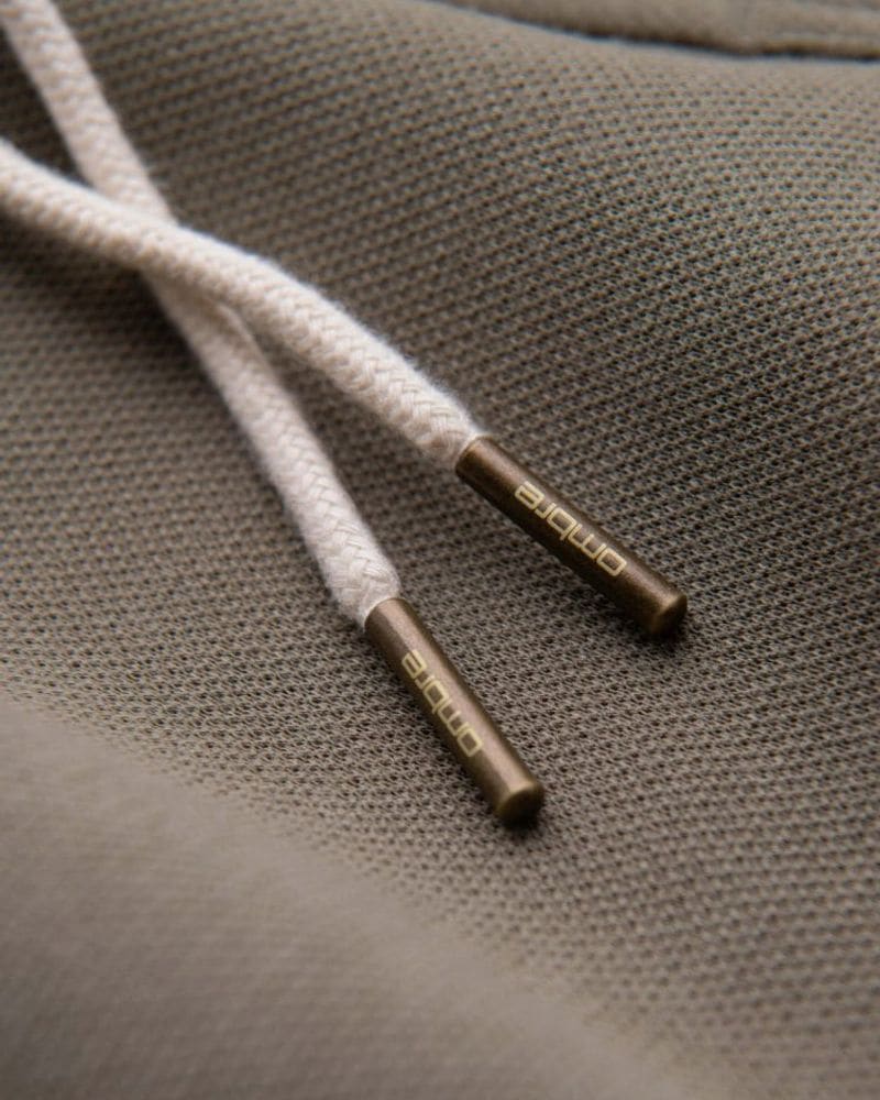 Úpletové khaki pánske kraťasy – fotka 5