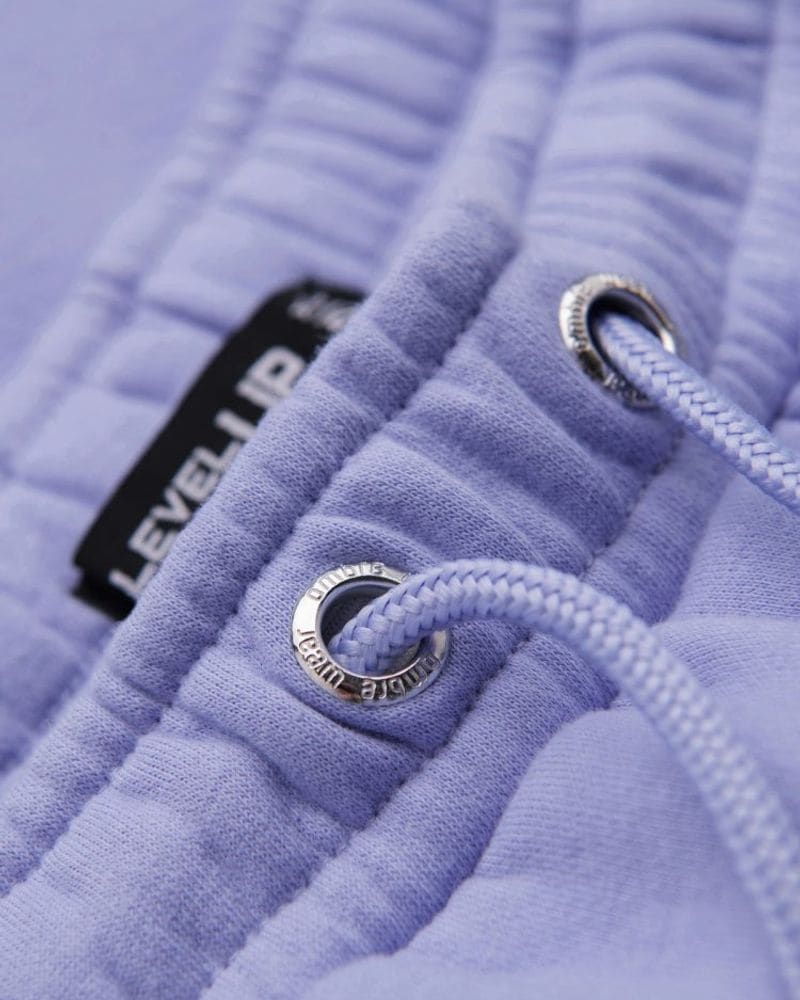 Sada unisex kraťasov s logom krémové/fialové – fotka 7