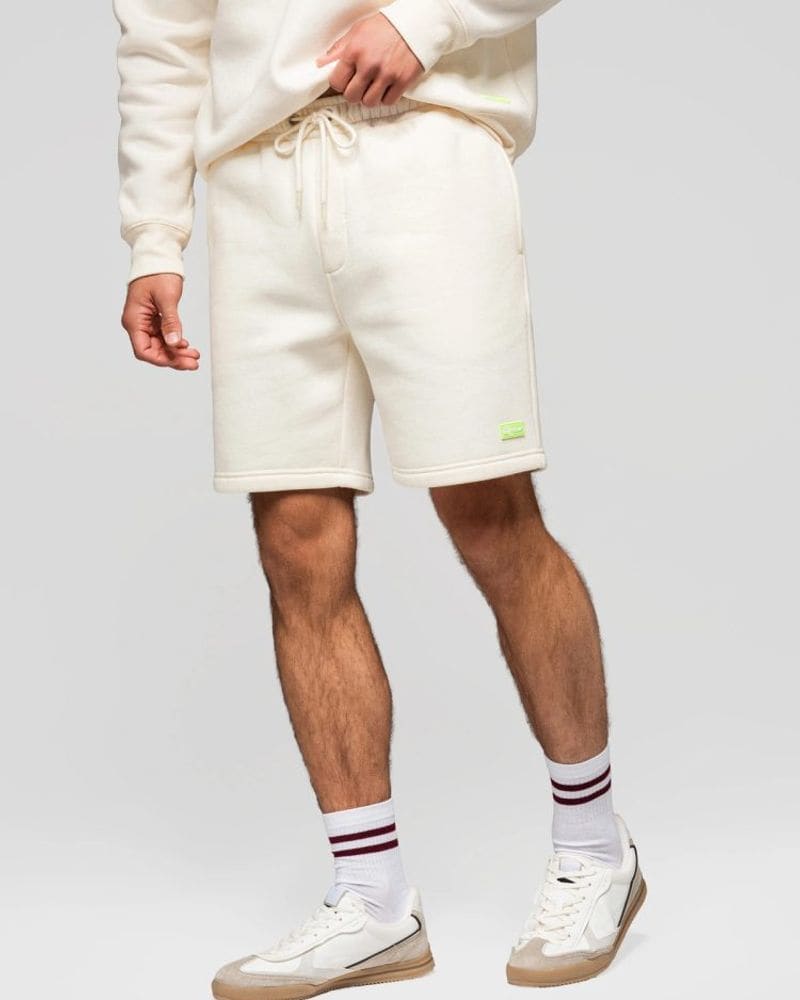 Sada unisex kraťasov s logom krémové/hnedé – fotka 4