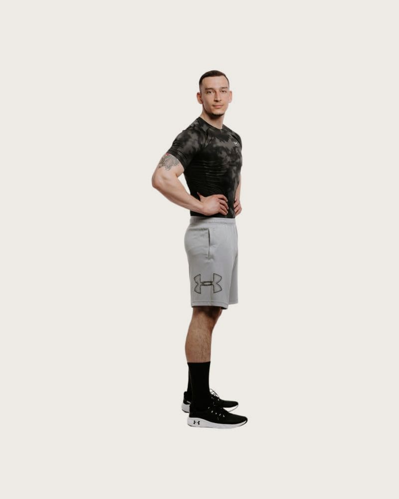 Pánske tréningové kraťasy UNDER ARMOUR UA TECH GRAPHIC SHORT-GRY – fotka 3