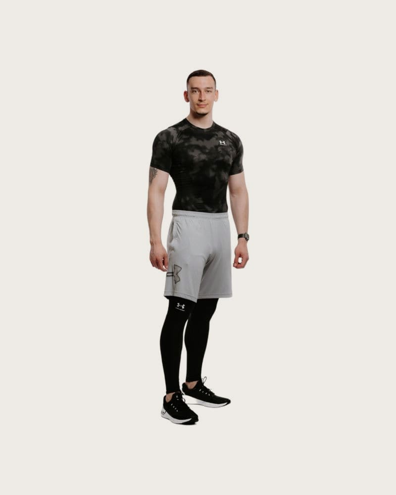 Pánske tréningové kraťasy UNDER ARMOUR UA TECH GRAPHIC SHORT-GRY – fotka 4