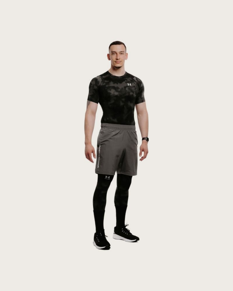 Pánske kompresné legíny UNDER ARMOUR UA HG Armour Leggings-BLK – fotka 3