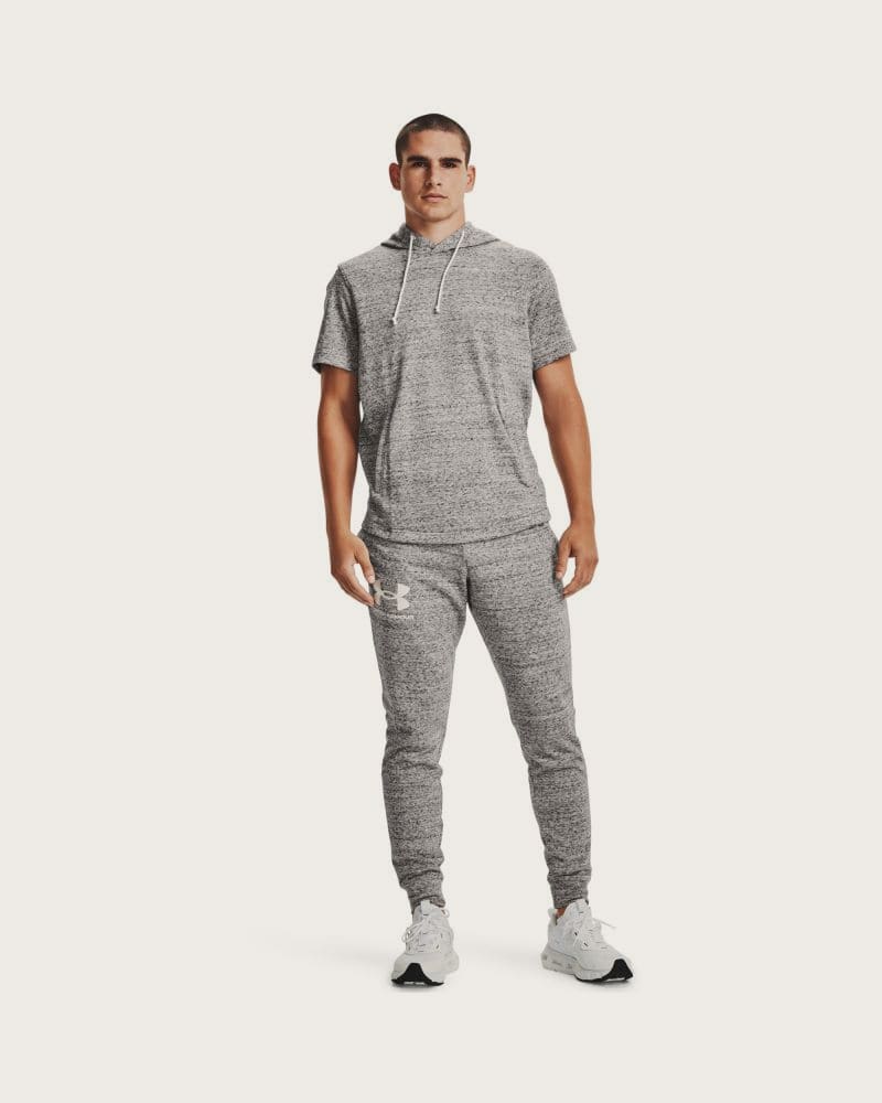 Pánske tepláky UNDER ARMOUR UA RIVAL TERRY JOGGER-GREY – fotka 3