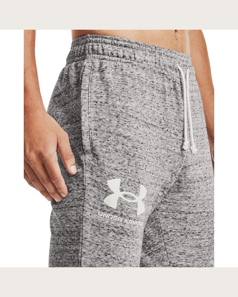 Pánske tepláky UNDER ARMOUR UA RIVAL TERRY JOGGER-GREY – fotka 4