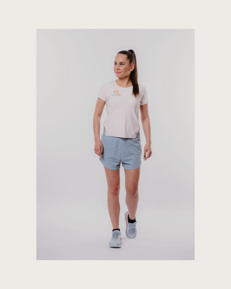 Dámske bežecké kraťasy ANTA Shorts-WOMEN-862125506-1-Pale Aqua Blue – fotka 2