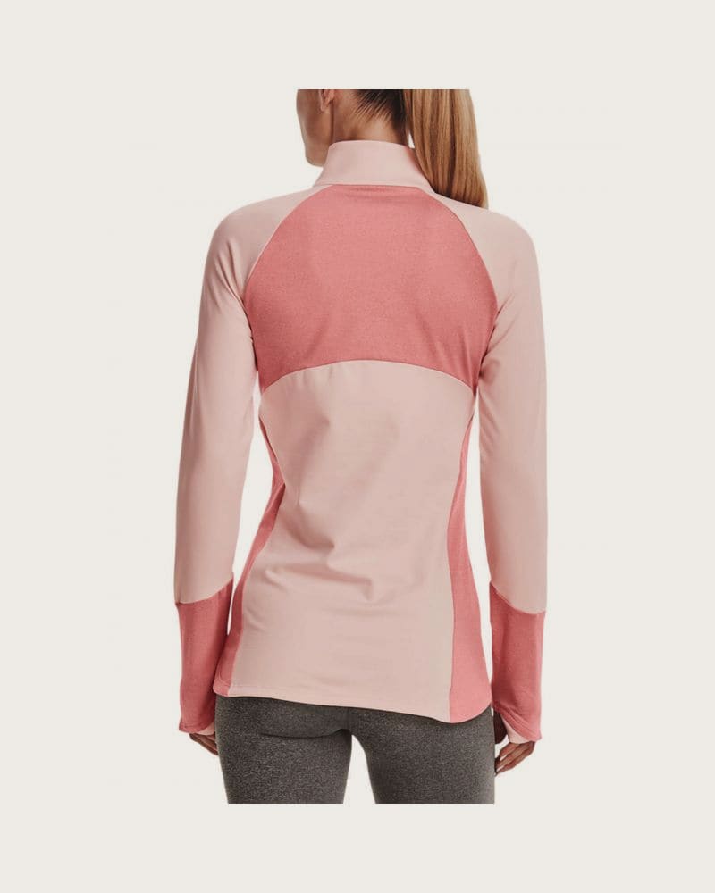 Dámska tréningová mikina s 1 2 zipsom UNDER ARMOUR UA ColdGear 1 2 Zip-PNK – fotka 2