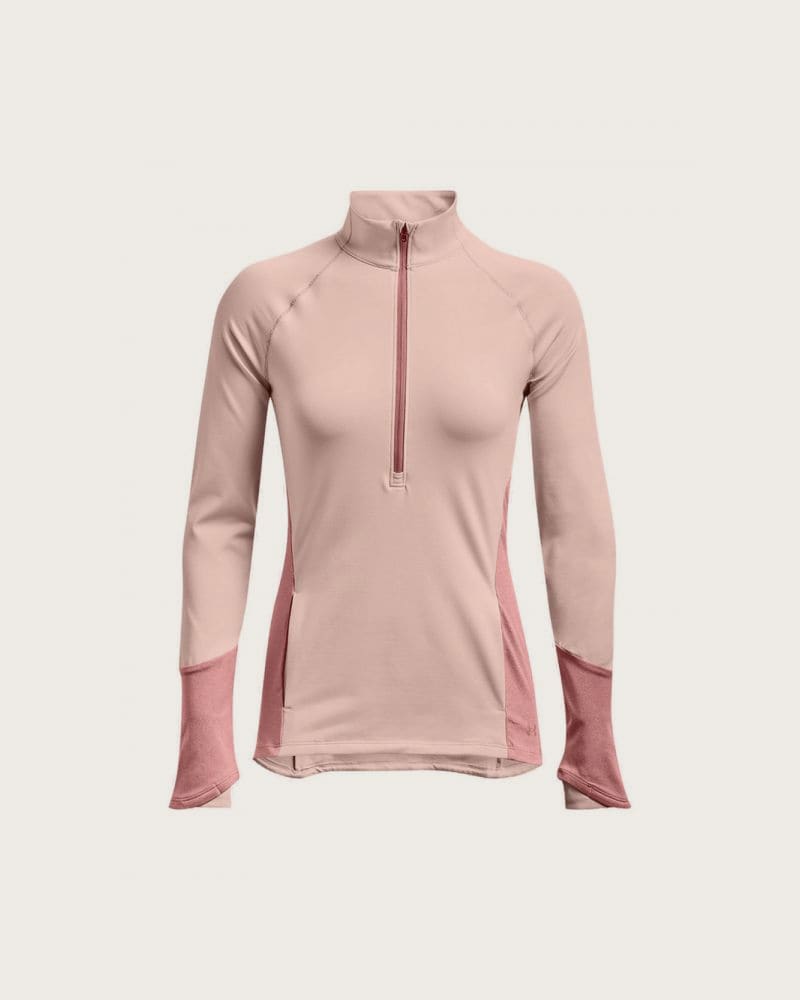 Dámska tréningová mikina s 1 2 zipsom UNDER ARMOUR UA ColdGear 1 2 Zip-PNK – fotka 5