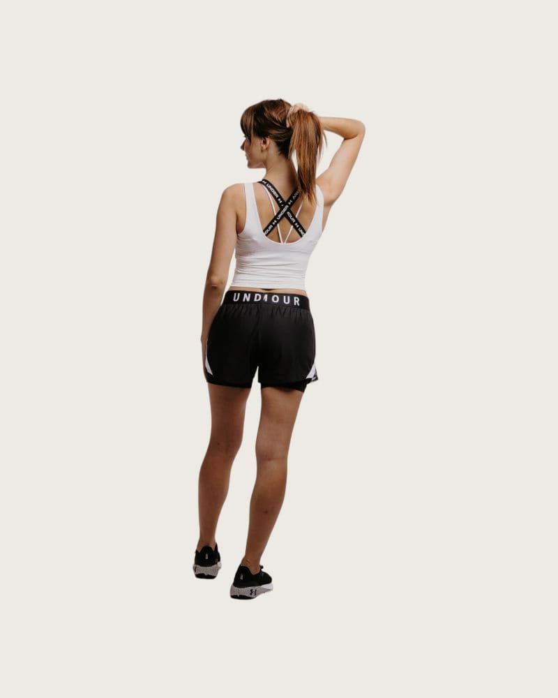 Dámske tréningové kraťasy UNDER ARMOUR Play Up 2-in-1 Shorts-BLK – fotka 5
