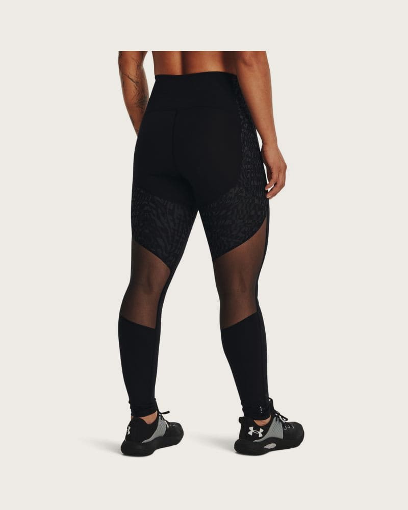 Dámske kompresné legíny UNDER ARMOUR UA Rush Legging 6M Novelty-BLK – fotka 2
