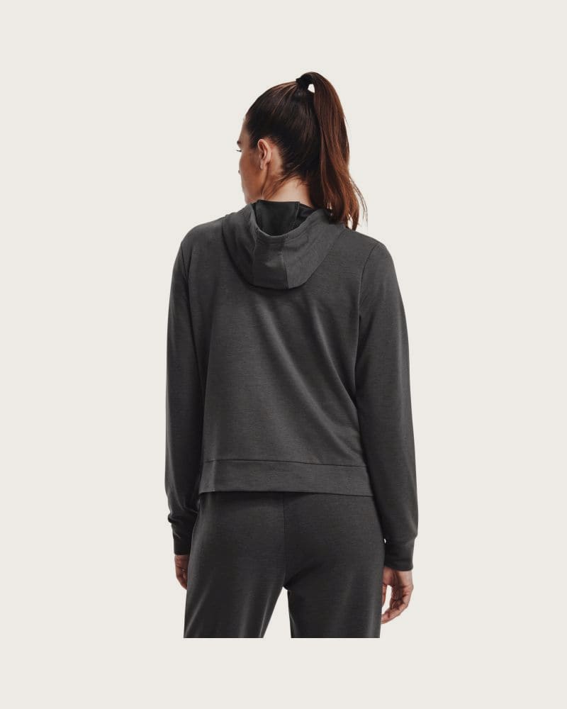 Dámska mikina so zipsom UNDER ARMOUR Rival Terry FZ Hoodie-GRY – fotka 2