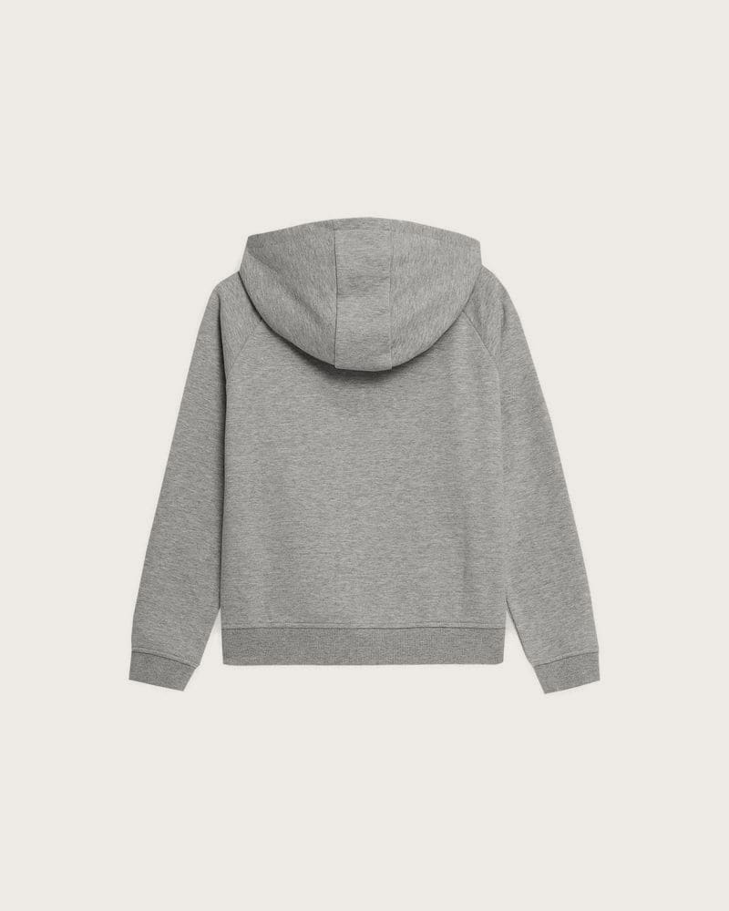 Dievčenská mikina s kapucňou 4F JUNIOR GIRLS SWEATSHIRT JBLD002-25M-GREY MELANGE – fotka 5