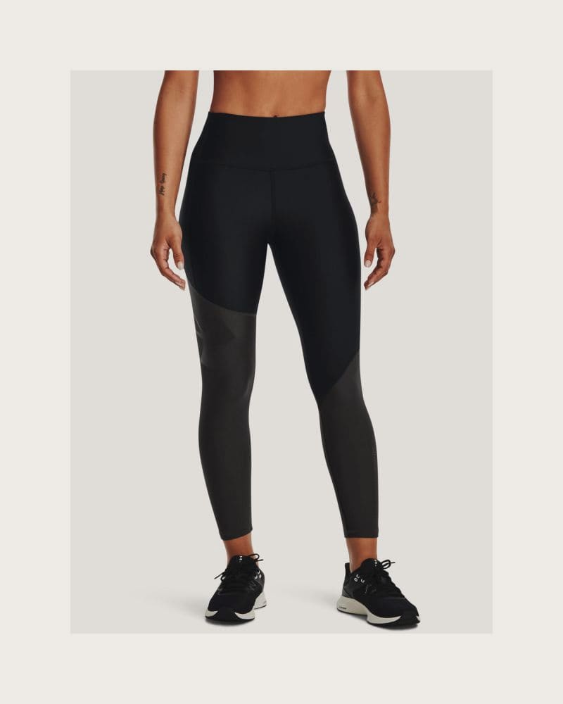 Dámske kompresné legíny UNDER ARMOUR Armour Colorblock Ankle Leg-BLK-1373936-001 – fotka 2