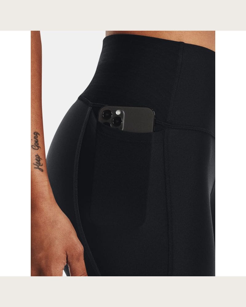 Dámske kompresné legíny UNDER ARMOUR Armour Colorblock Ankle Leg-BLK-1373936-001 – fotka 4