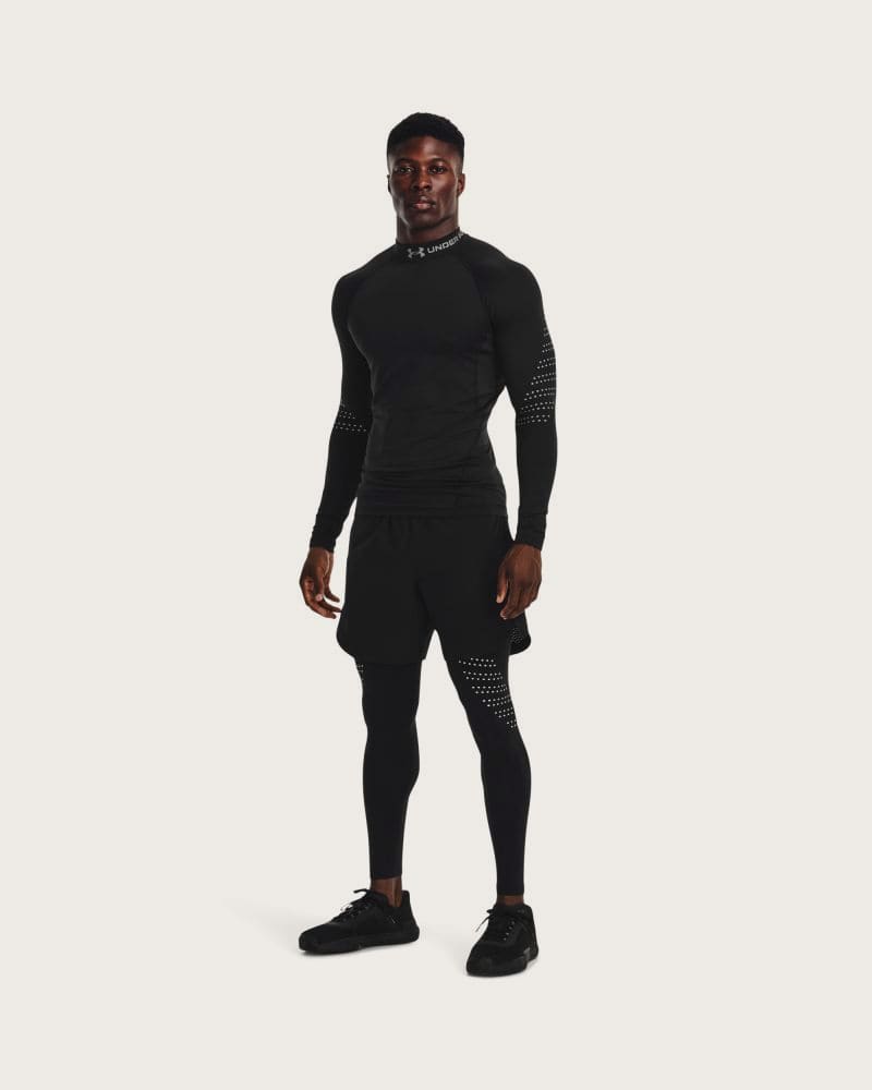 Pánske kompresné legíny UNDER ARMOUR UA ColdGear Armour Novelty Legging-BLK-1373833-001 – fotka 7