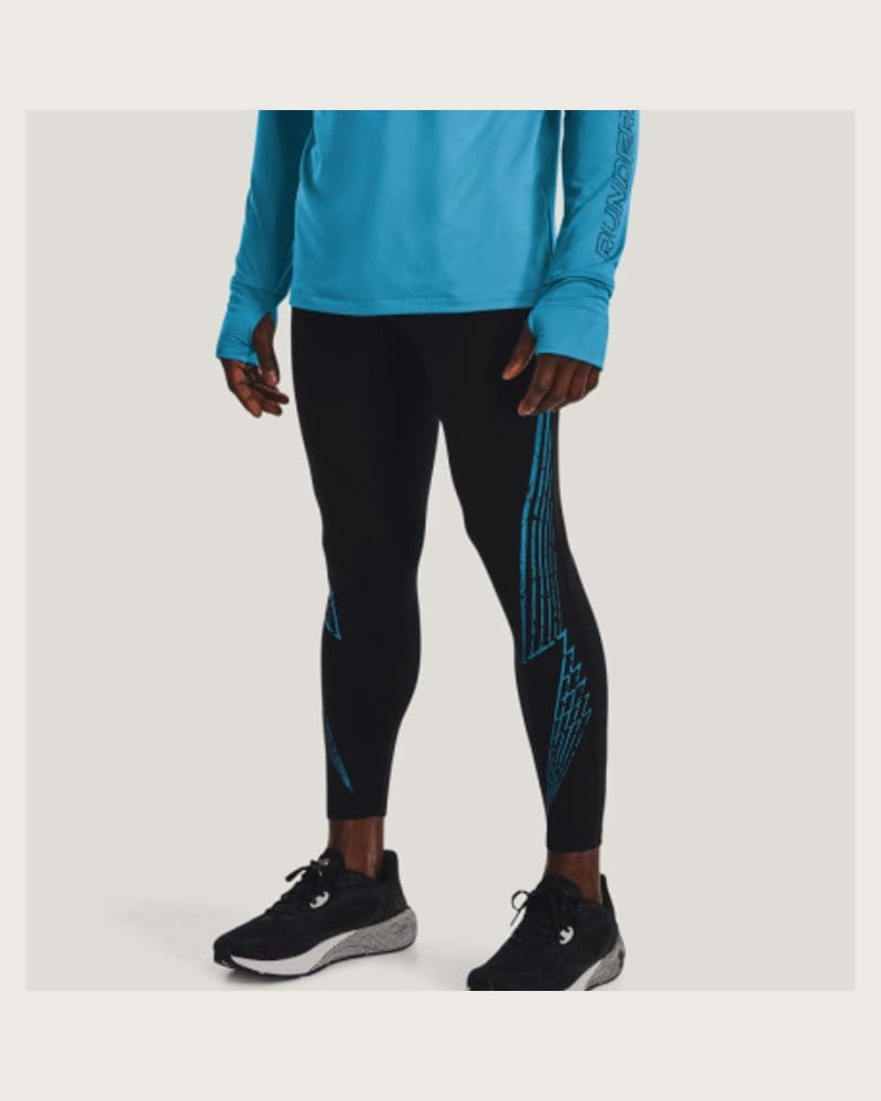Pánske kompresné legíny UNDER ARMOUR UA FLY FAST 3.0 COLD TIGHT-BLK-1373440-001