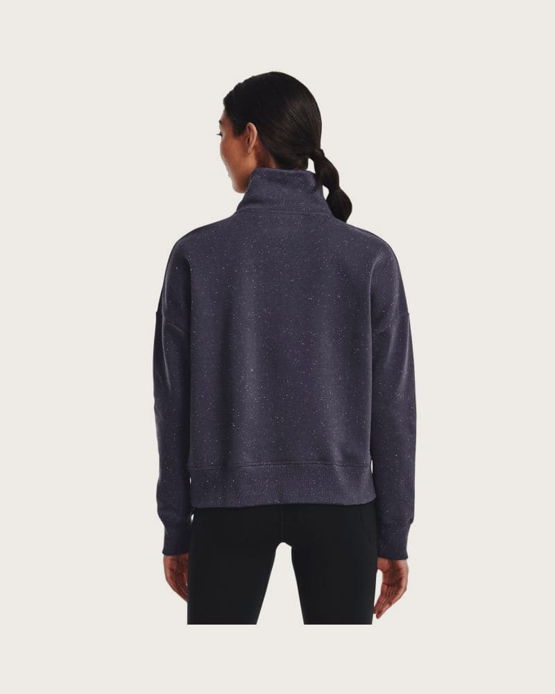 Dámska tréningová mikina s 1 2 zipsom UNDER ARMOUR Rival Fleece HZ-GRY-1373030-558 – fotka 3