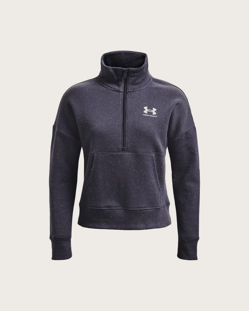 Dámska tréningová mikina s 1 2 zipsom UNDER ARMOUR Rival Fleece HZ-GRY-1373030-558 – fotka 4