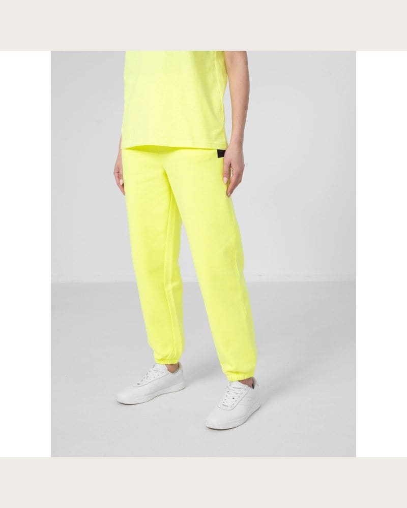 Dámske tepláky 4F WOMENS TROUSERS SPDD012-45S-CANARY GREEN – fotka 2