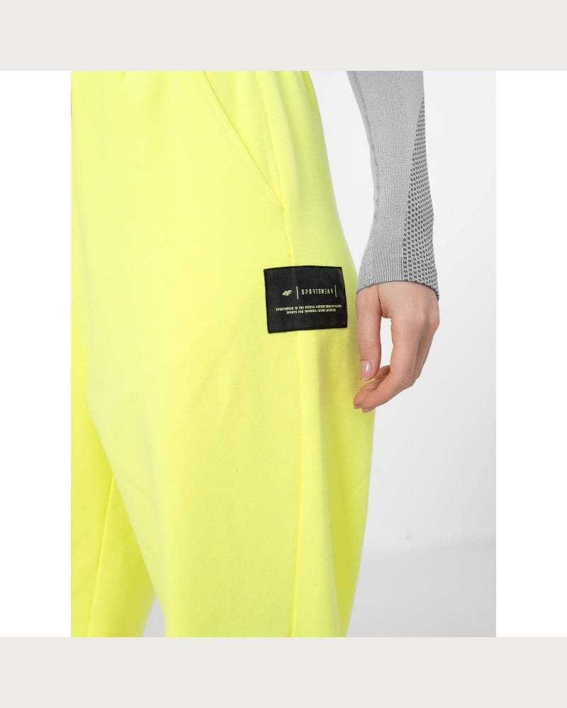 Dámske tepláky 4F WOMENS TROUSERS SPDD012-45S-CANARY GREEN – fotka 4