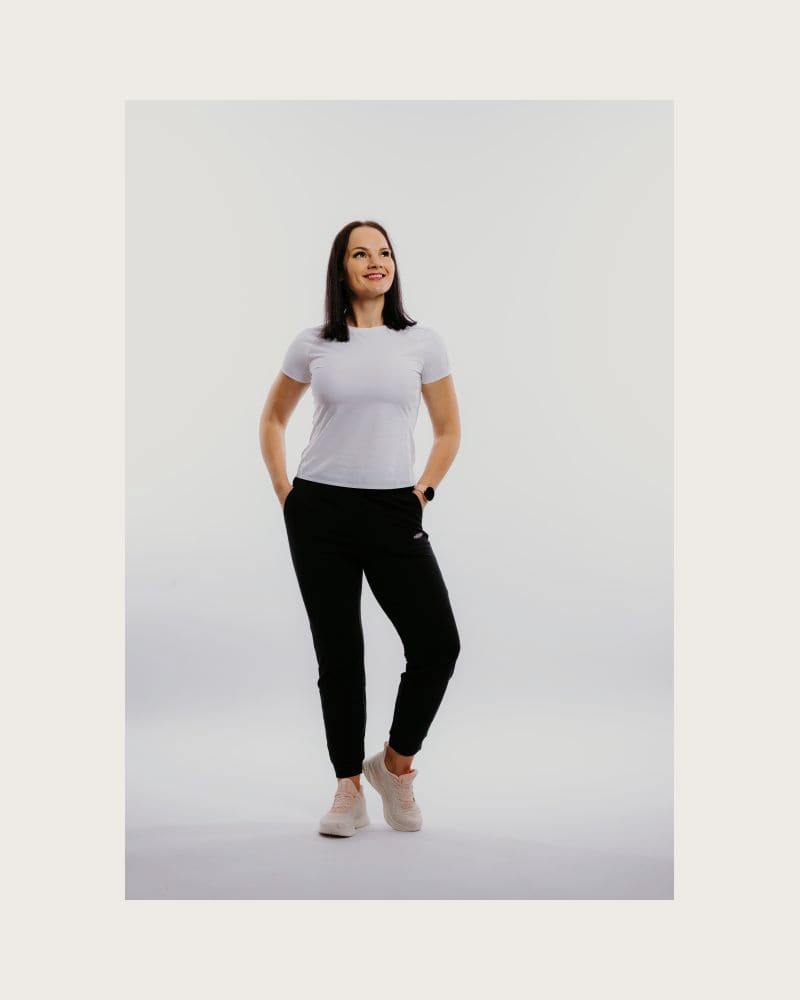 Dámske tepláky ANTA Knit Ankle Pants-862227315-1-SS22_Q2-Basic Black – fotka 2