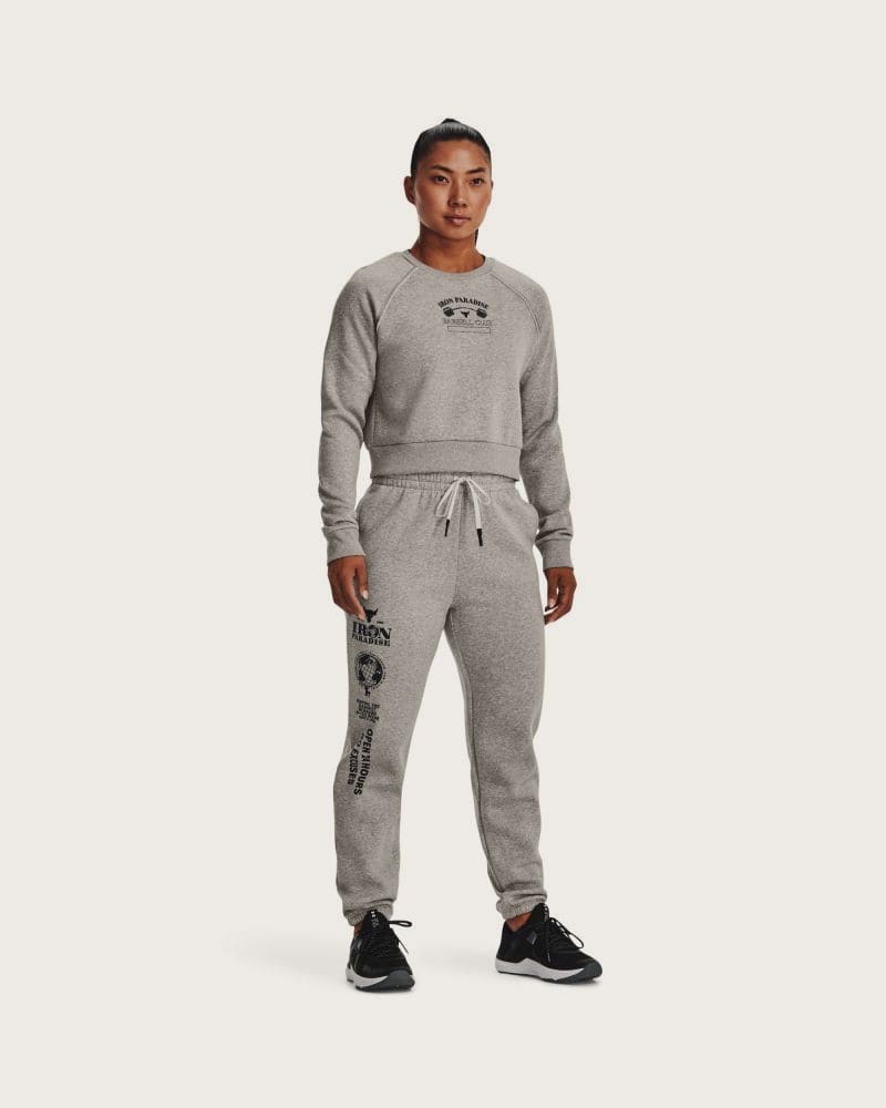 Dámske tepláky UNDER ARMOUR Hm Gym Flc Pant-GRY – fotka 4